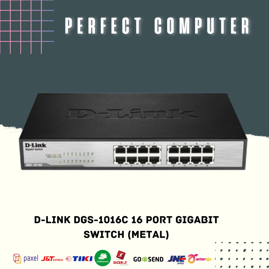 Jual D-Link DGS-1016C 16 Port Gigabit Switch (Metal) | Shopee Indonesia