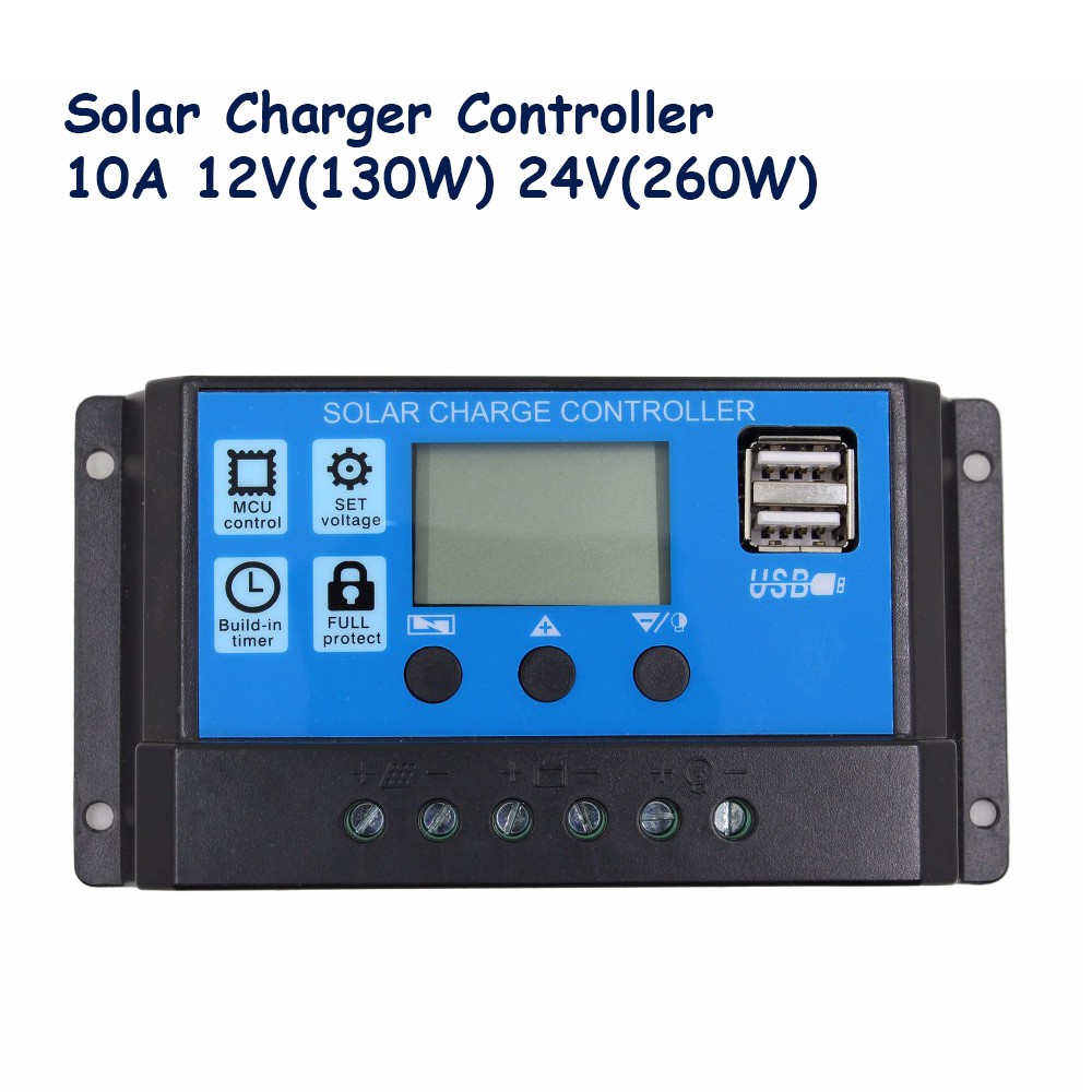Jual Solar Charger Controller 10A Panel Surya 12V 24V | Shopee Indonesia