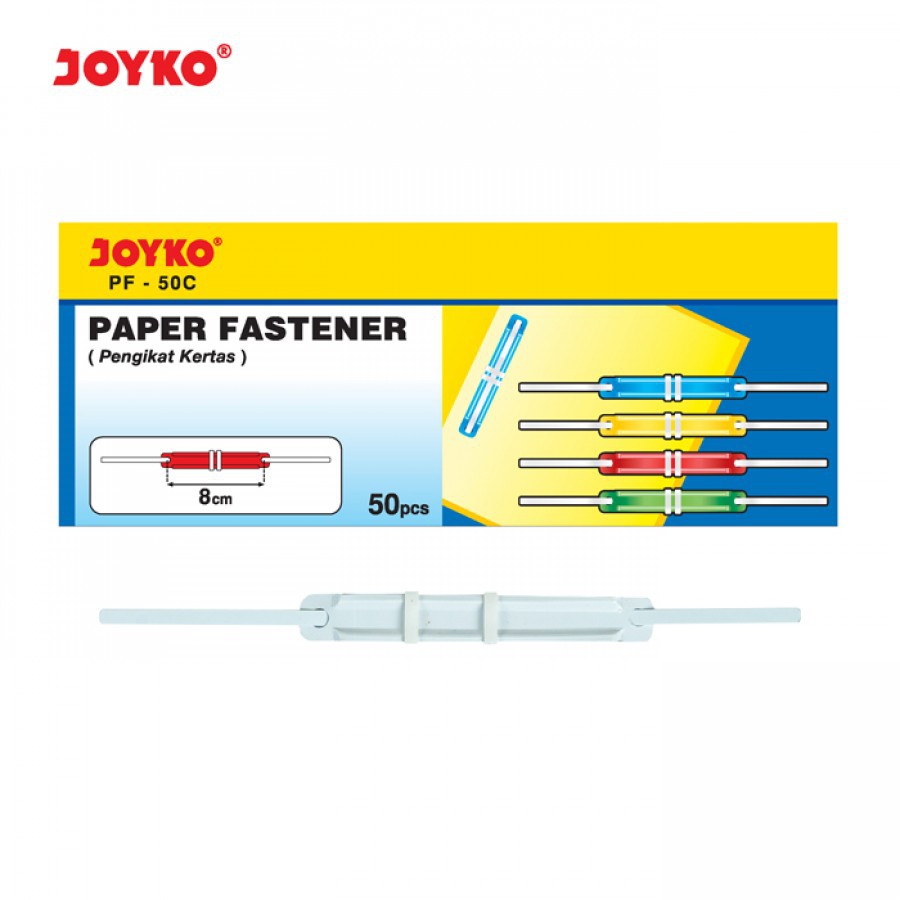 Jual Pengikat Kertas Paper Fastener Joyko Pf 50w White 1 Box 50 Pcs