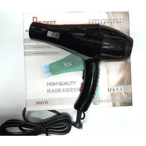 Jual Koryu Nikko Hair Dryer Neu Q65T 900 Watt Hitam Fattarazka