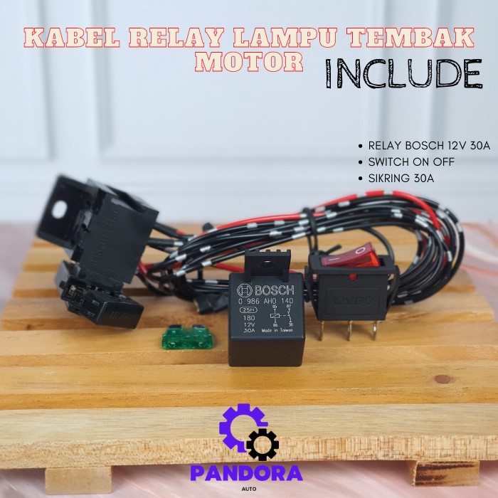 Jual KABEL RELAY LAMPU TEMBAK RELAY BOSCH UNTUK MOTOR Shopee Indonesia