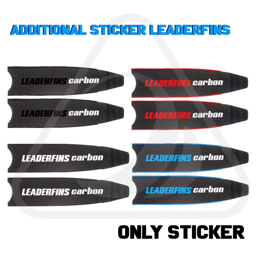 Jual Additional Sticker Leaderfins Carbon Blade Long Fins Tambahan ...