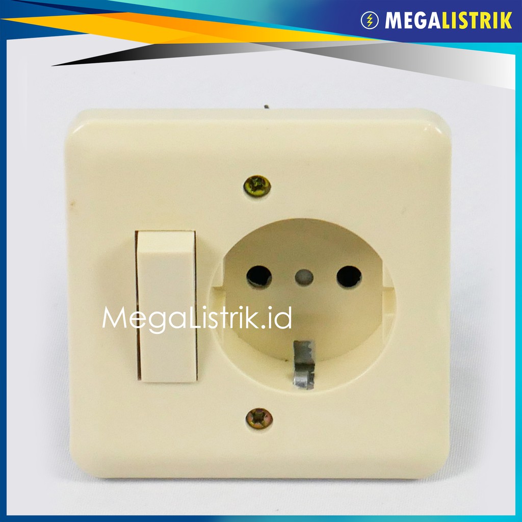 Jual DEXTA STOP KONTAK ARDE + SAKLAR ENGKEL / SINGLE SWITCH INBOW / IB ...