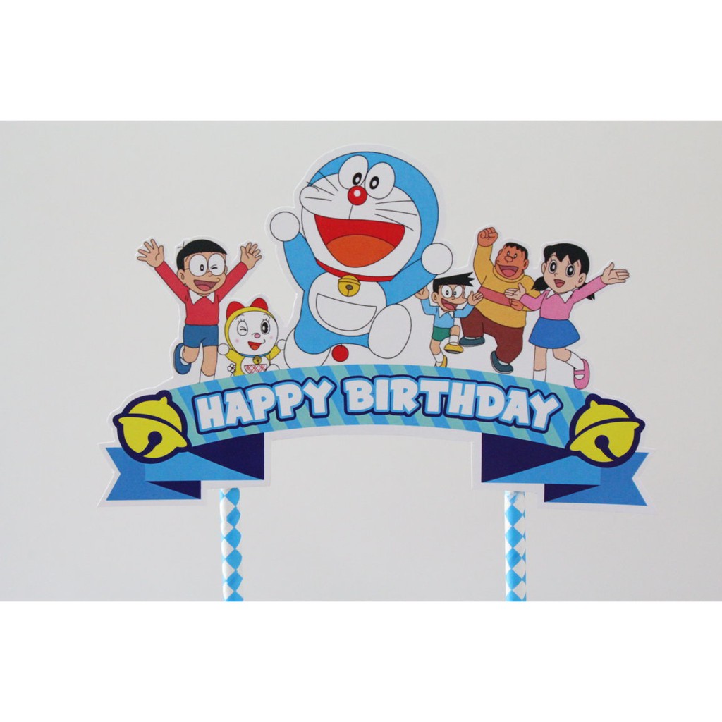 Jual Cake Topper Doraemon Tusukan Kue Doraemon Hiasan Kue Doraemon