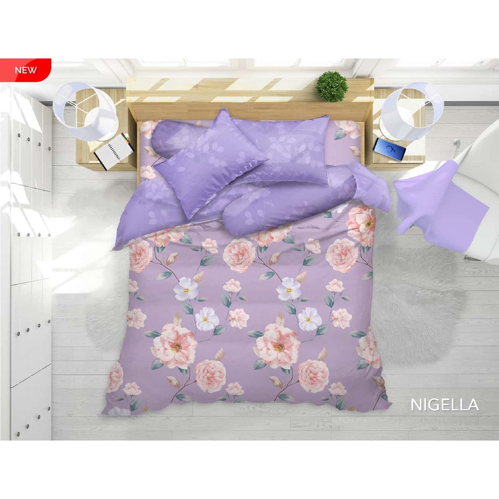 Jual Bed Cover All New My Love Rumbai & Flat Motif Nigella / Bedcover ...