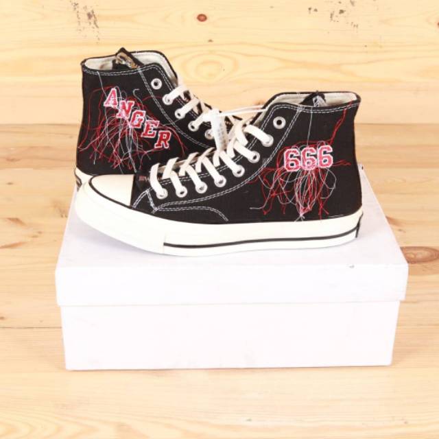 Converse Anger 666 Chuck Taylor Black White