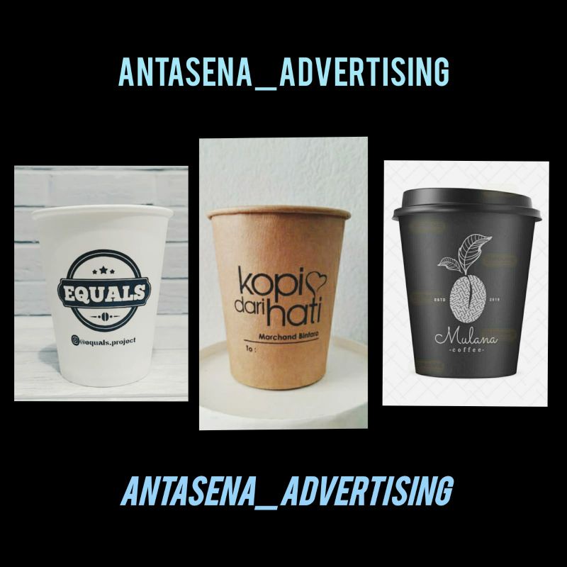 Jual Sablon Paper Cup 8 Oz || Desain Sesuai Konsep Pembeli || Sablon 2 ...