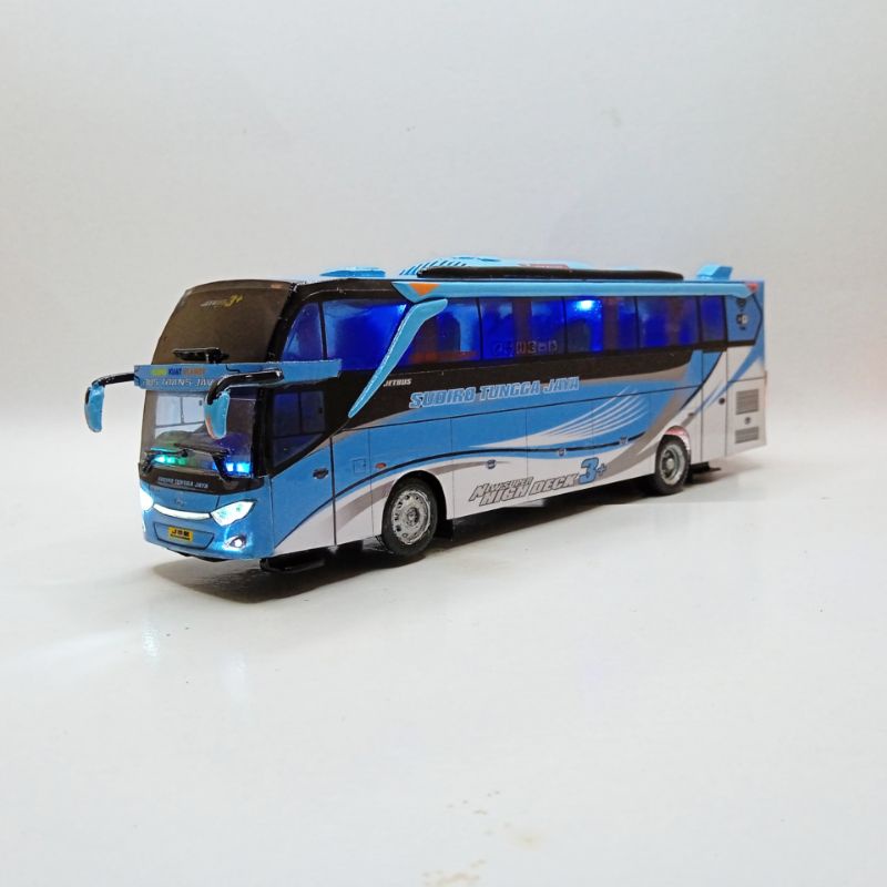 Jual Miniatur bis Sudiro Tungga Jaya Apoorva body JB3 Full Lampu ...