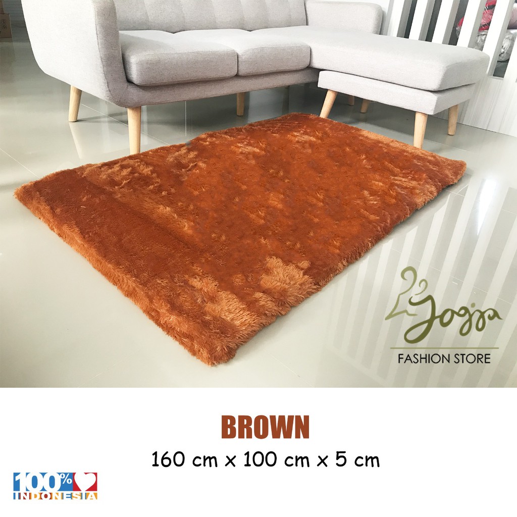 Jual Karpet Bulu Rasfur 160 cm x 100 cm ketebalan 3,5 cm | Shopee Indonesia