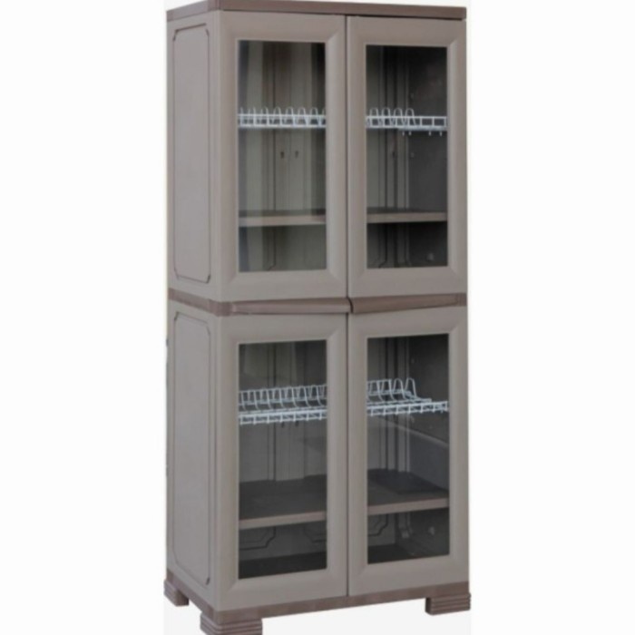 Jual Rak Piring Plastik Olymplast OKL Jumbo Kitchen Locker Lemari ...