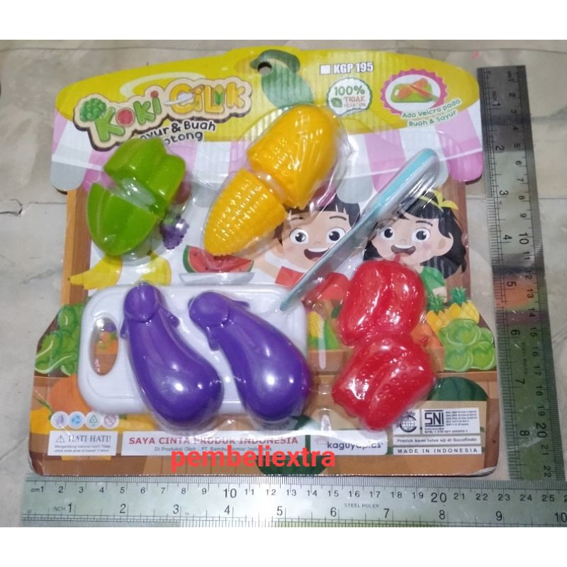 Pinkfong Baby Shark Fruit Cutting Pretend Toy / Mainan Potong Buah / Mainan  Masak-Masakan