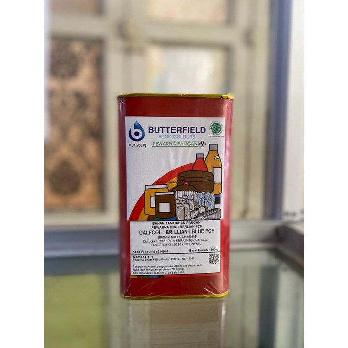 Jual Pewarna Brilliant Blue FCF Butterfield/ Food Coloring 1 KG