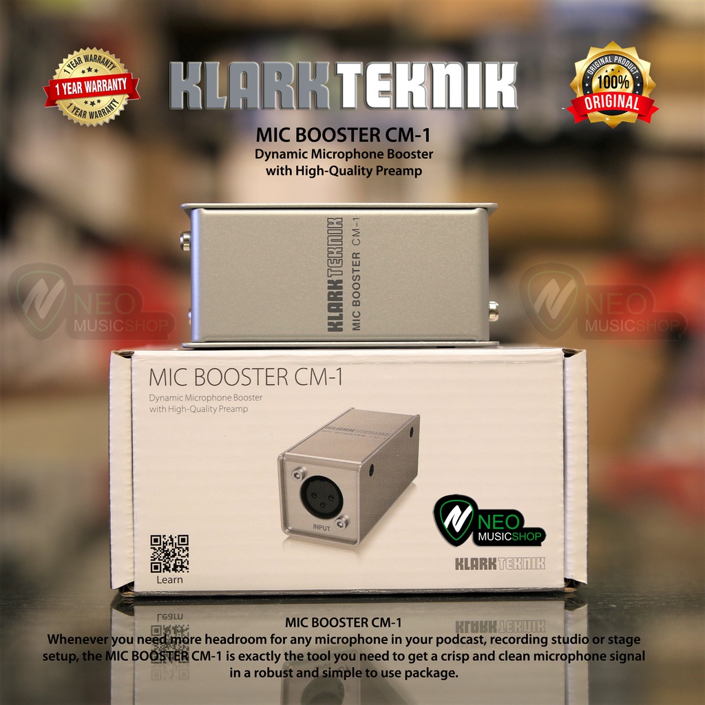 Jual Klark Teknik MIC BOOSTER CM1 Microphone Booster W HighQuality Preamp Shopee Indonesia
