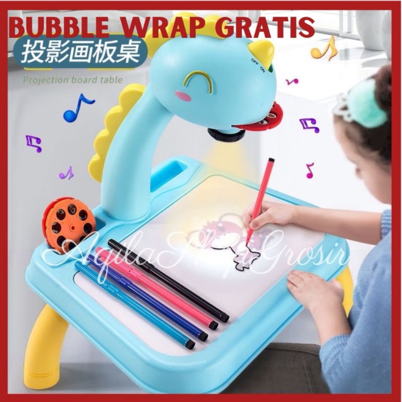 Jual MEJA PROYEKTOR MAINAN ANAK EDUKASI BELAJAR MENGGAMBAR MEWARNAI ...