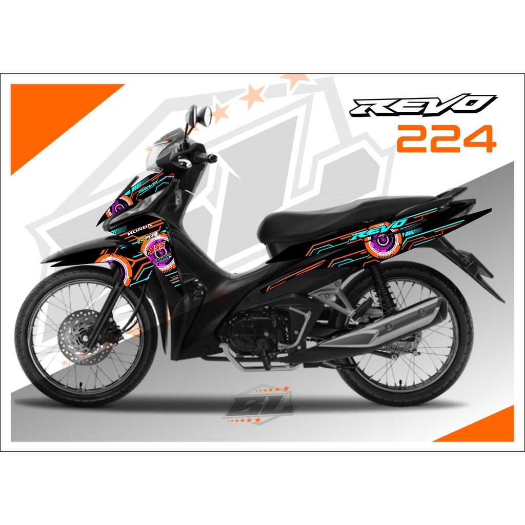 Jual Revo Sticker Striping Revo FI ne Stiker Motor Revo Fit Injeksi ...