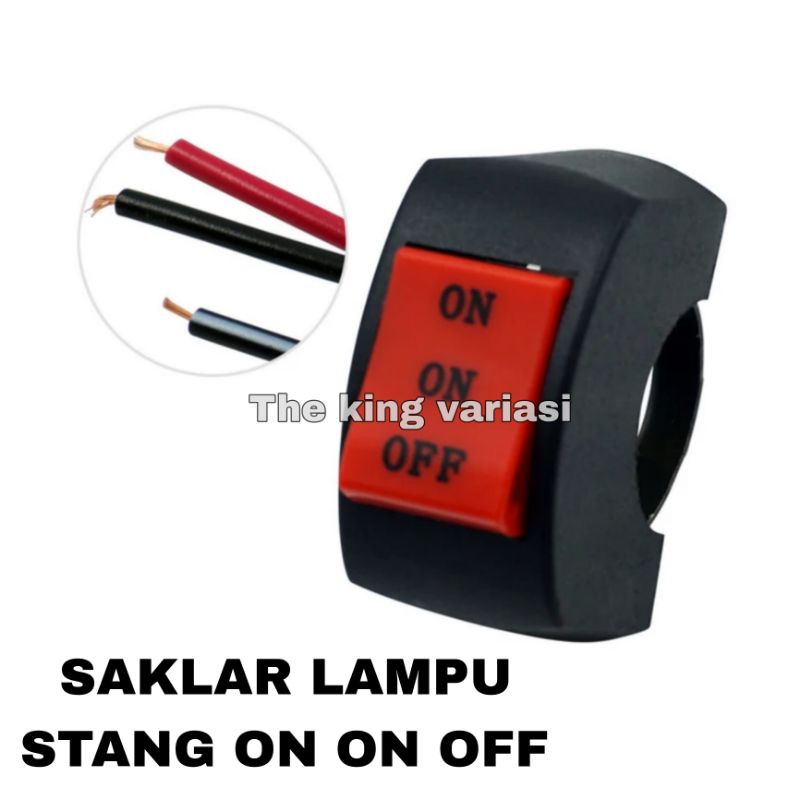 Jual SAKLAR ON ON OFF STANG MOTOR/SAKLAR LAMPU STANG/SAKLAR LED/SAKLAR ...