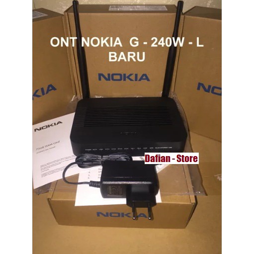 Jual MODEM GPON ONT NOKIA G240W L terbaru New Fullset | Shopee Indonesia