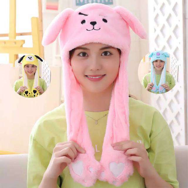 Jual Bunny hat bts / bunny hat bt21 / bunny hat korea / bunny hat murah ...