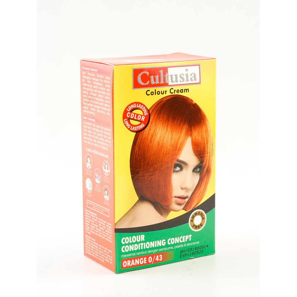 Jual Cultusia Pewarna Rambut Orange 30 ML | Shopee Indonesia