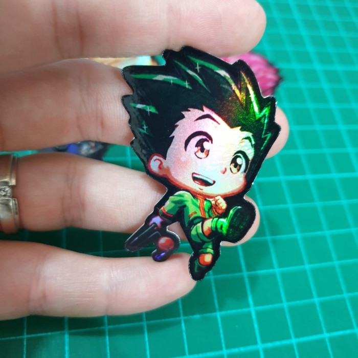 Jual Sticker Hologram Anime - PSH253 - Hunter x Hunter - Gon | Shopee ...
