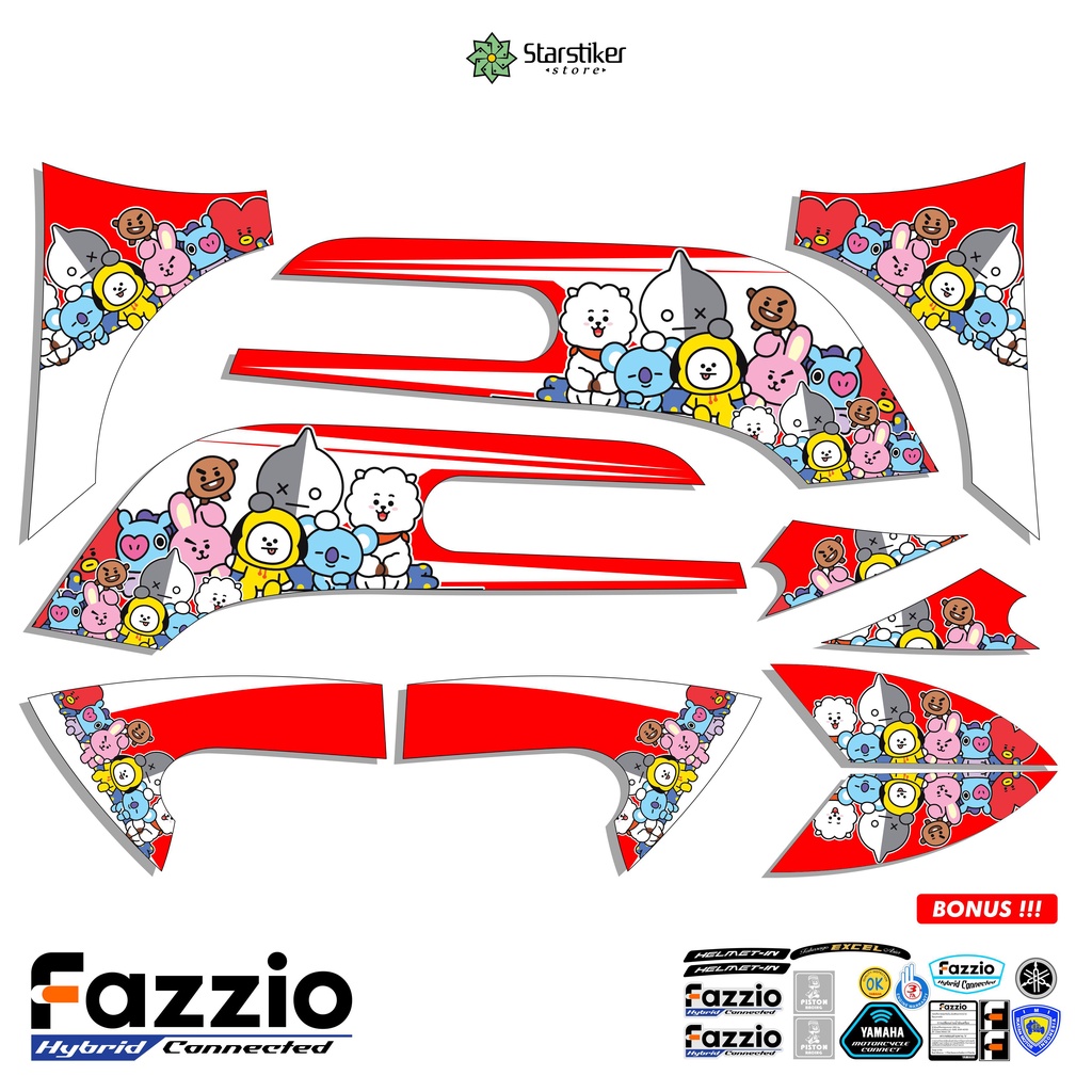 Jual STRIPING YAMAHA FAZZIO / STOCK DECALS / EMBLEM / STIKER / STICKER ...