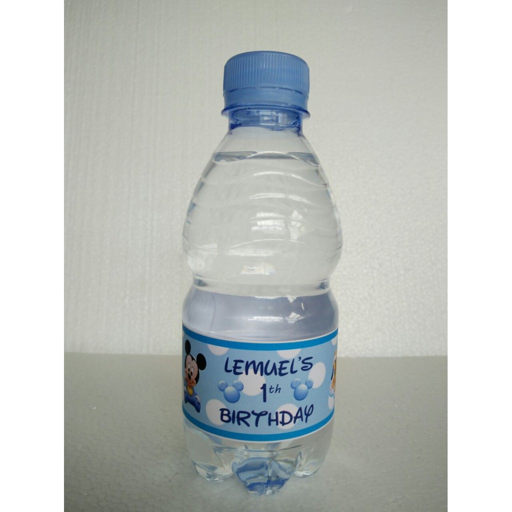 Jual Label botol air mineral - custom | Shopee Indonesia