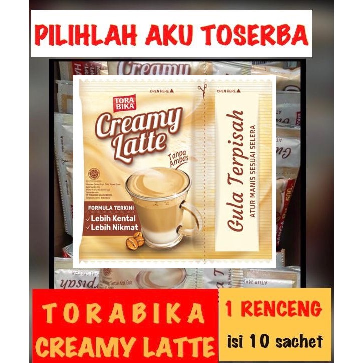 Jual Torabika Creamy Latte Renceng 10 Sachet @ 25 gr (HARGA RENCENG ...