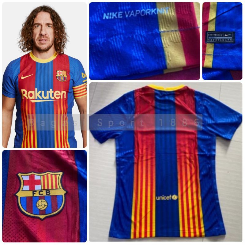 Jual Jersey Baju Bola Kit Barca Vaporknit Player Issue PI 4th 2020 2021 ...