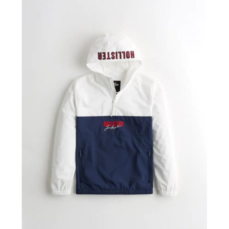 Hollister half deals zip windbreaker