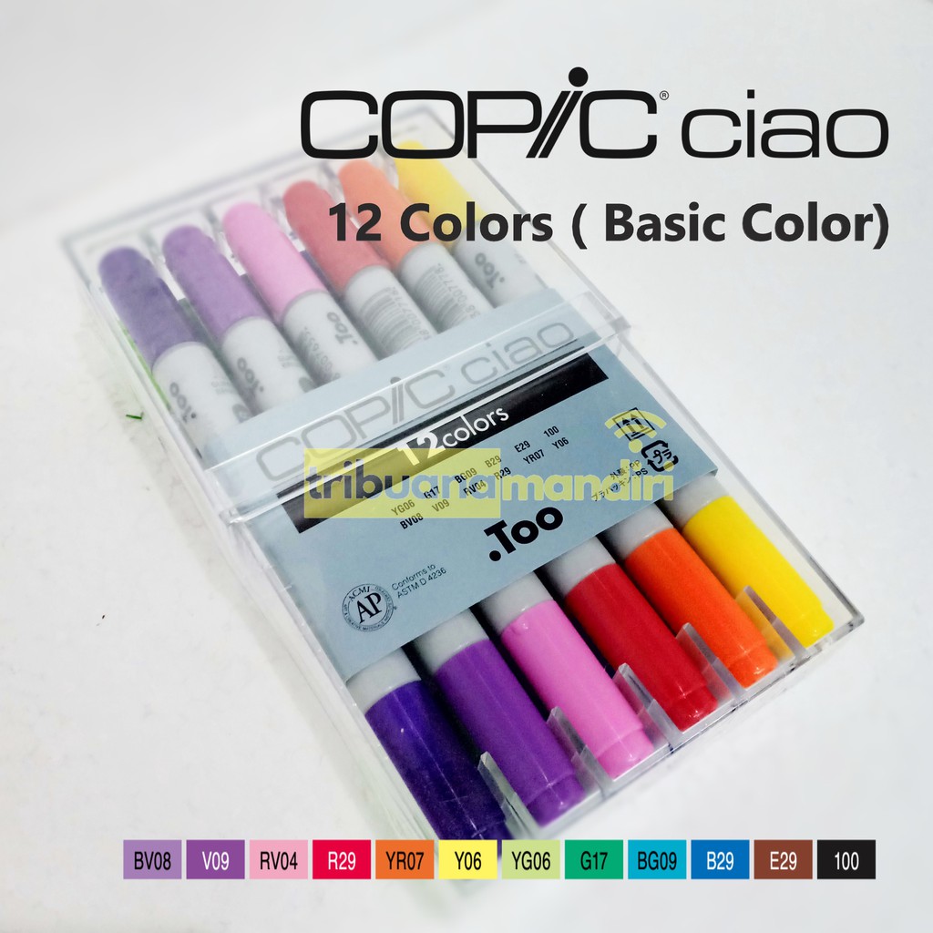 Sketch Markers 12ct Copic -Multicolor