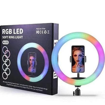 Jual Ring Light Rgb Rainbow Mixio Cm Tripod Mini Besi Tripod Stand