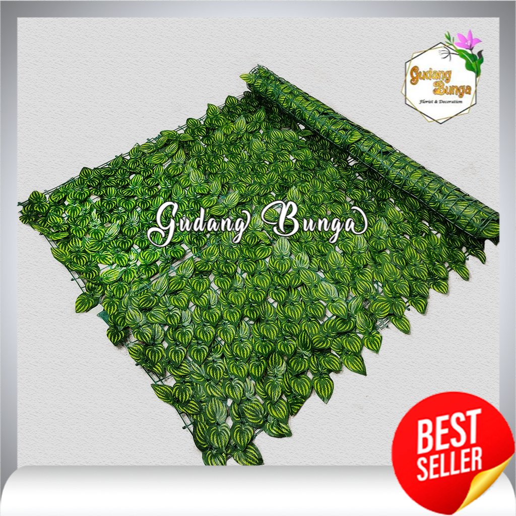 Jual Rumput Jaring Daun 1 x 2 meter 1 gulung dekorasi rambat dinding ...