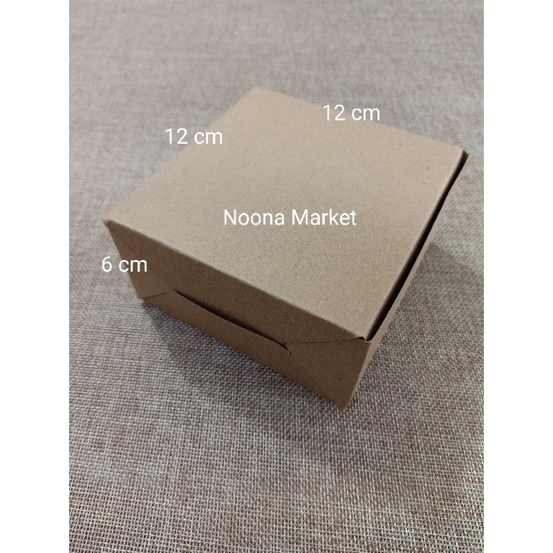 Jual Box Kraft / Dus Rakit Coklat / Dus Cake / Dus Tart 12 x 12 x 6 cm ...