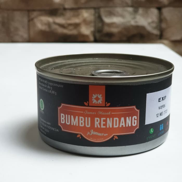 Jual Jejamuran Bumbu Rendang Jamur Masak Kaleng Khas Jogja Makanan