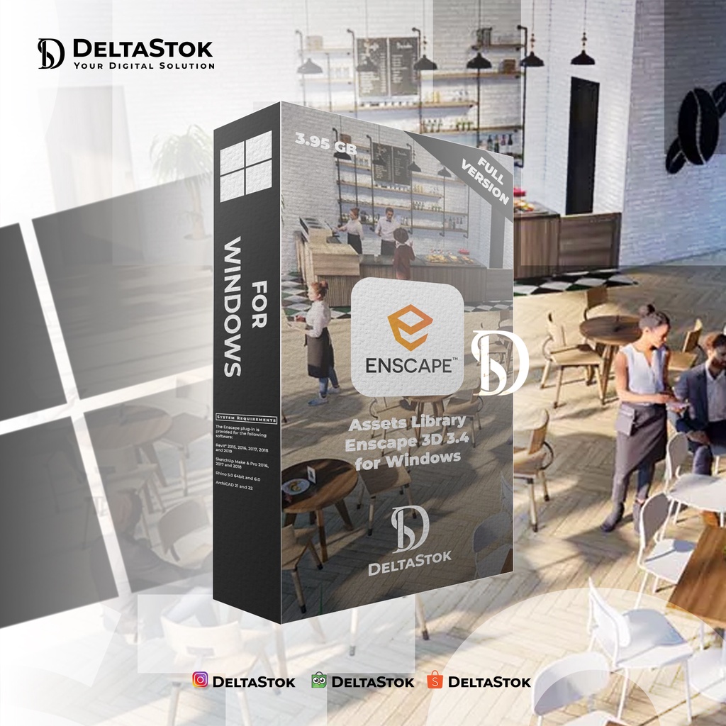 Jual DStok - Asset Library Enscape 3D V3 for Windows | Shopee Indonesia