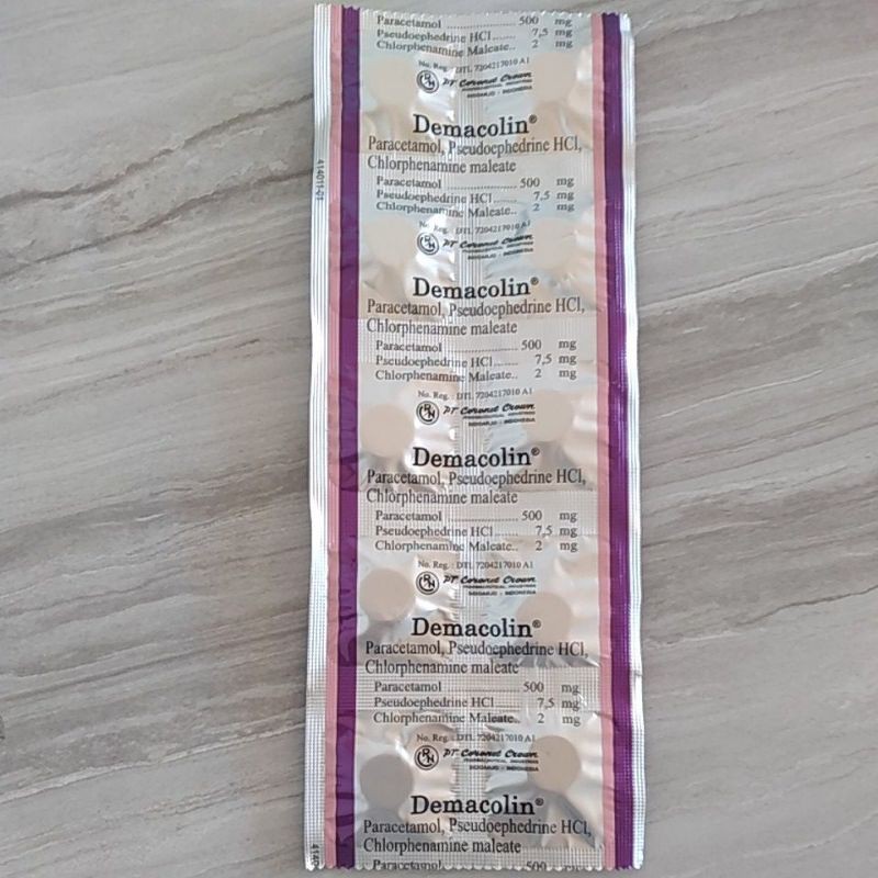 Jual DEMACOLIN TABLET/OBAT FLU | Shopee Indonesia