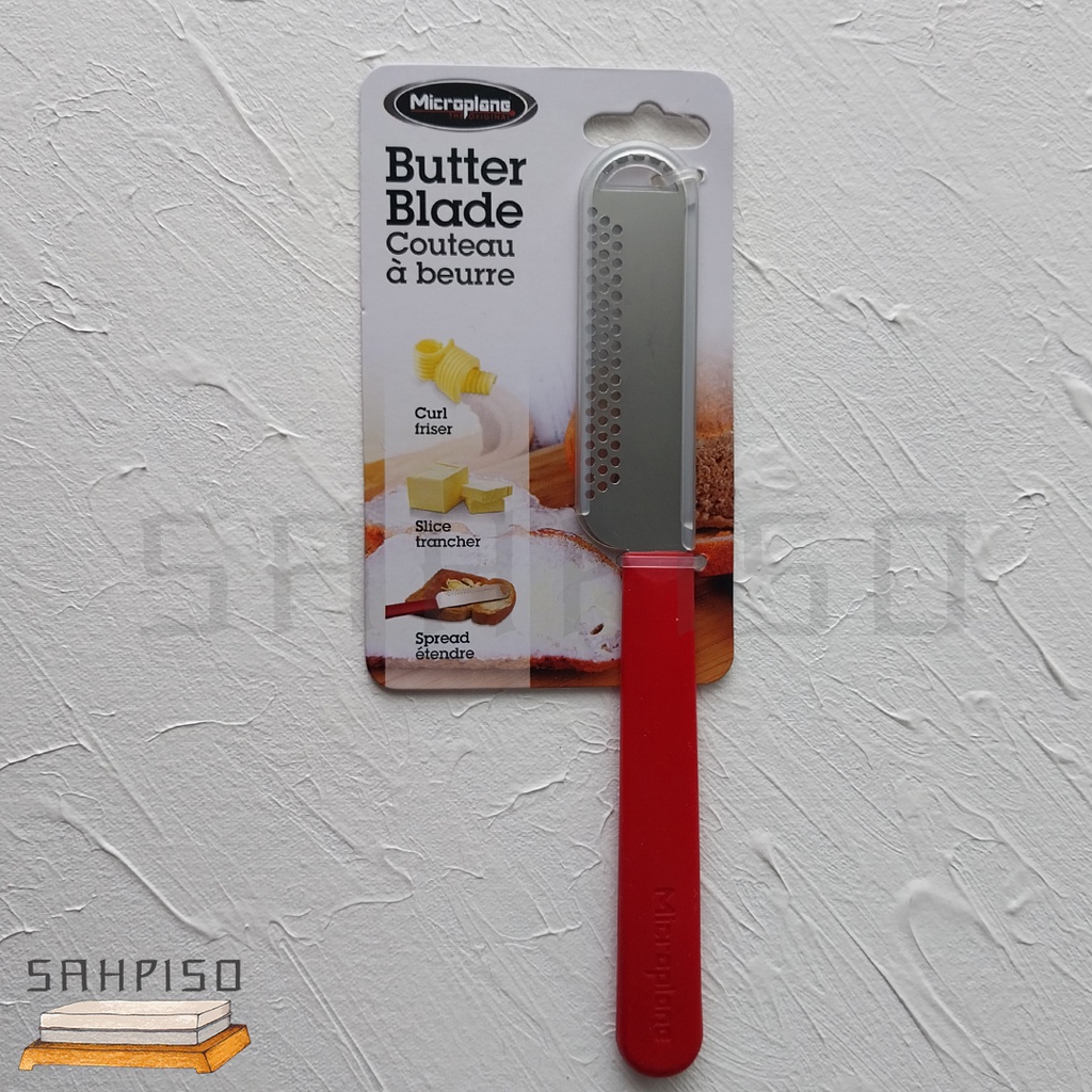 Jual Microplane Butter Blade Red SPREADER KNIFE AND CURLER micro plane