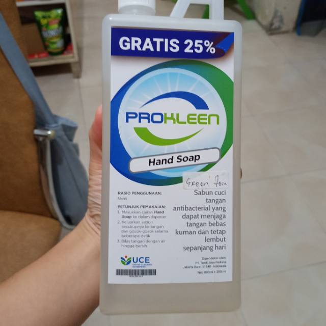 Jual Pro Kleen Hand Soap Greent Tea 1 Liter | Shopee Indonesia