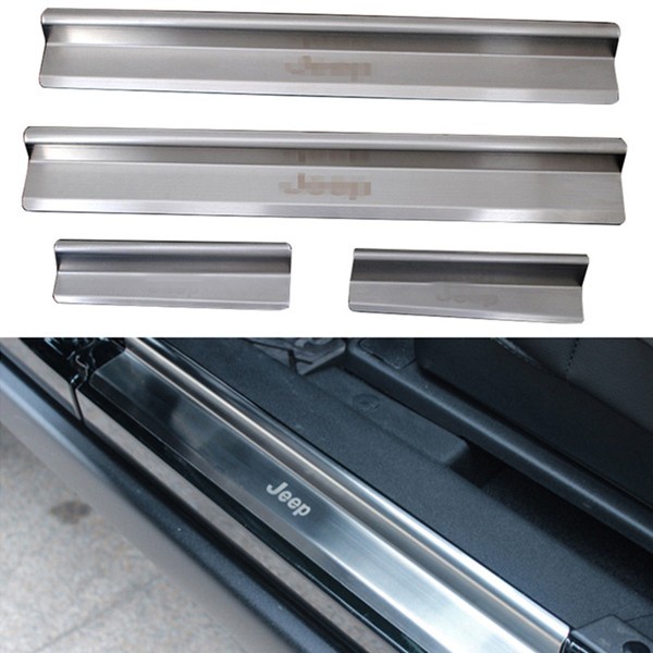 Jual DOOR ENTRY GUARD/ DOOR SILL SILVER/ PIJAKAN KAKI DALAM JEEP
