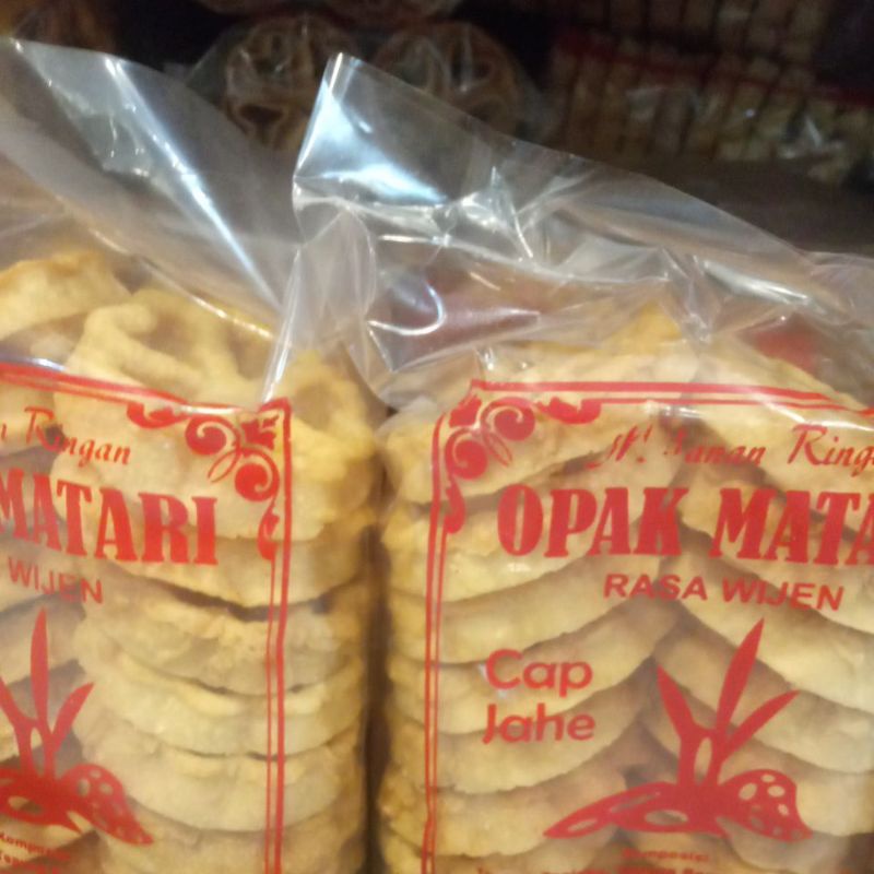 Jual Opak Matari Kembang Goyang Rasa Wijen Khas Blitar Cap Jahe