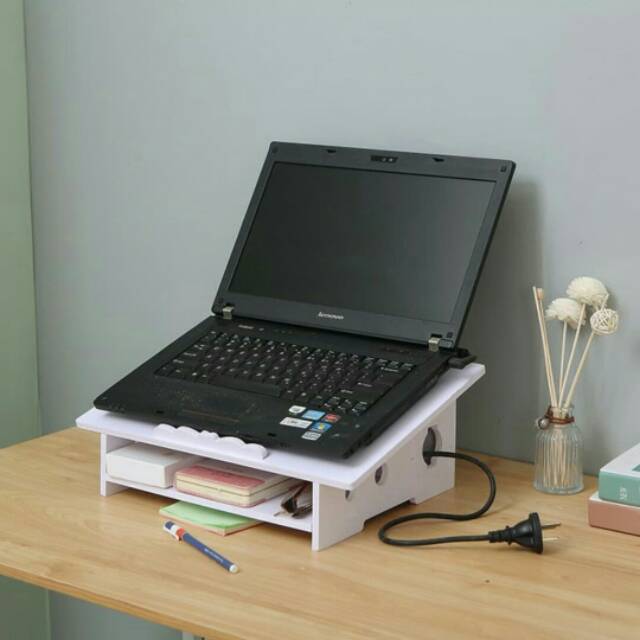 Jual Rack rak tempat leptop meja leptop desktop storage rak leptop ...