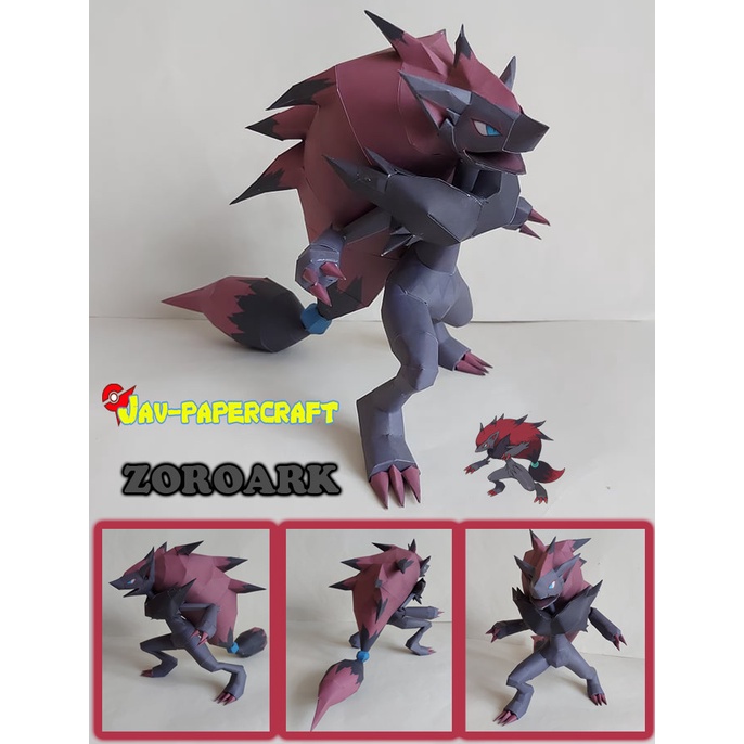 Jual Pokemon Zoroark Papercraft Shopee Indonesia