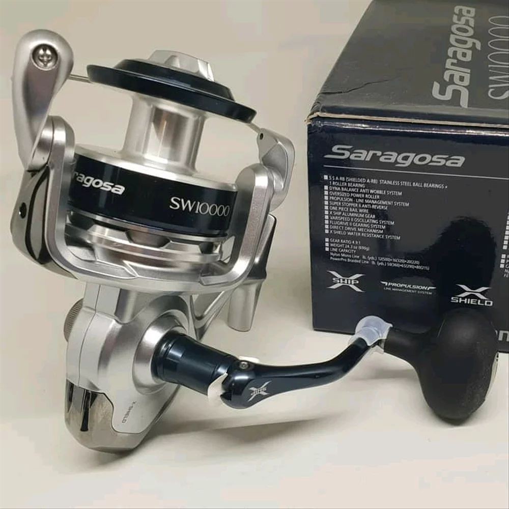 Jual Reel Spinning Shimano SARAGOSA SW 10000 Power Handle Original