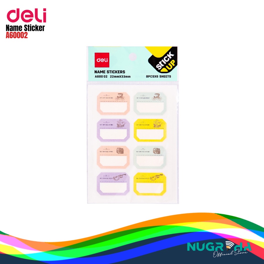 Jual STIKER / STICKER NAMA DELI EA60002 | Shopee Indonesia