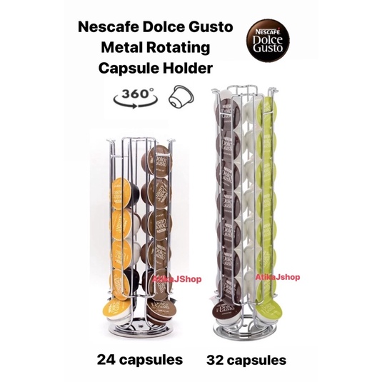 Jual Nescafe Dolce Gusto Metal Rotating Capsule Holder Rack Rak Tempat ...
