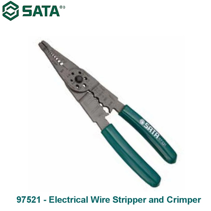 Jual TANG CRIMPING KABEL 97521 ELECTRICAL WIRE STRIPPER AND CRIMPER ...