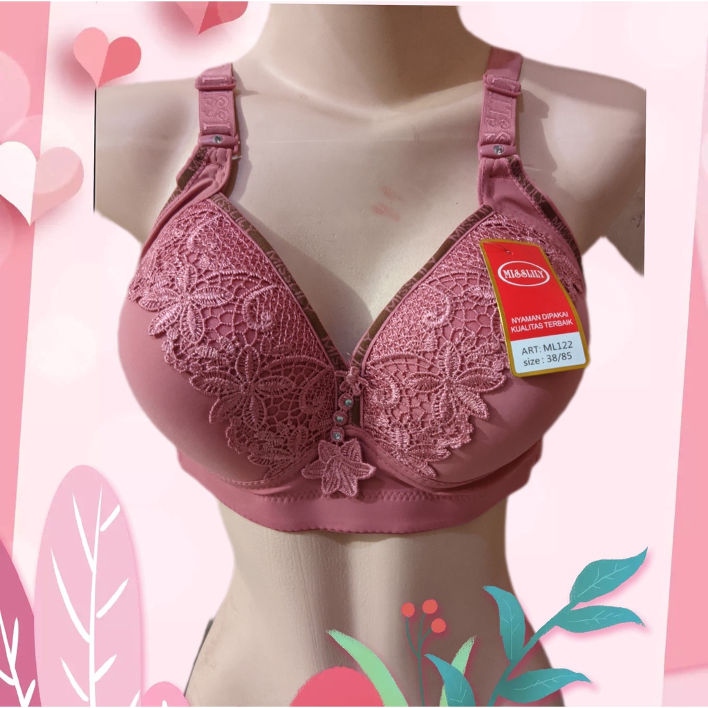 Jual Bra Import Bh Jumbo Tanpa Kawat Misslily Cup C Kait Model