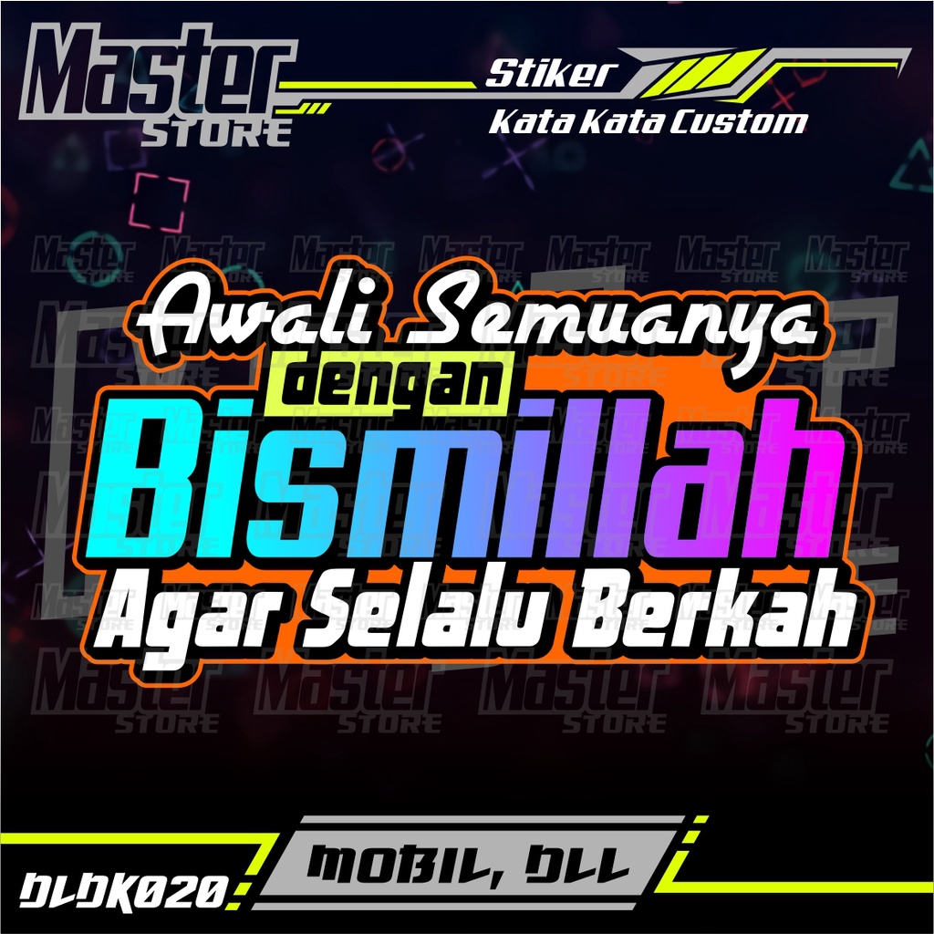 Jual Stiker Kaca Mobil / Truk Kata Kata Keren, Lucu, Kocak, Bijak Dll