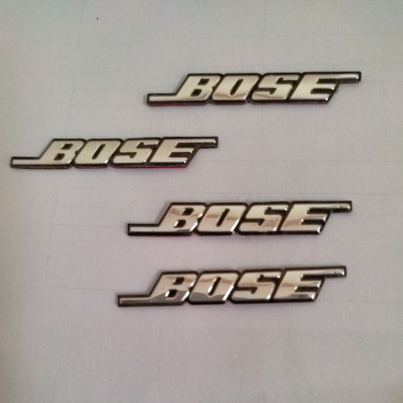 thumbnail image 2 of 4 X Bose Metal Logo Emblem Badges – Car Audio Speaker Decals – Metallic Finish 2 of 4