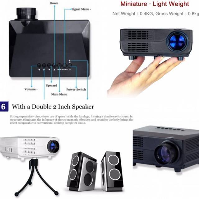 Jual Proyektor Mini LED with TV Receiver - VS311 - OMPJ0IBK | Shopee ...